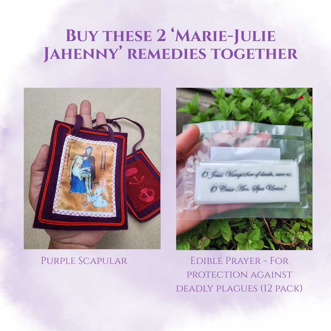 Edible Prayer Cards (12 Pack) | Marie-Julie Jahenny Remedy