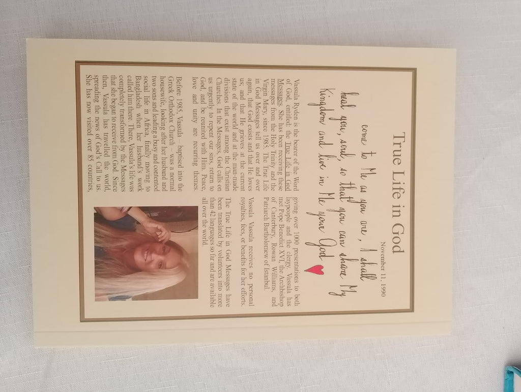 True Life in God Volume 1 (1986—1987) Messages by Vassula Ryden (Author) Paperback