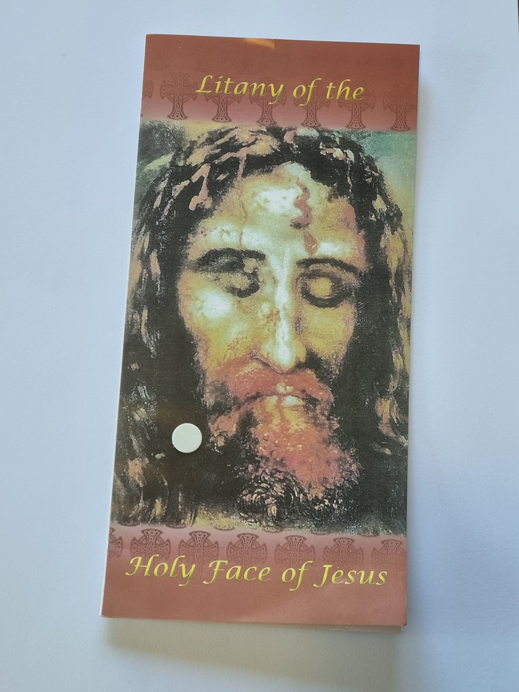 Holy Face Devotion Pack – Handmade Chaplet with Silk Bag, Holy Head Pendant, Prayer Booklets & Holy Cards