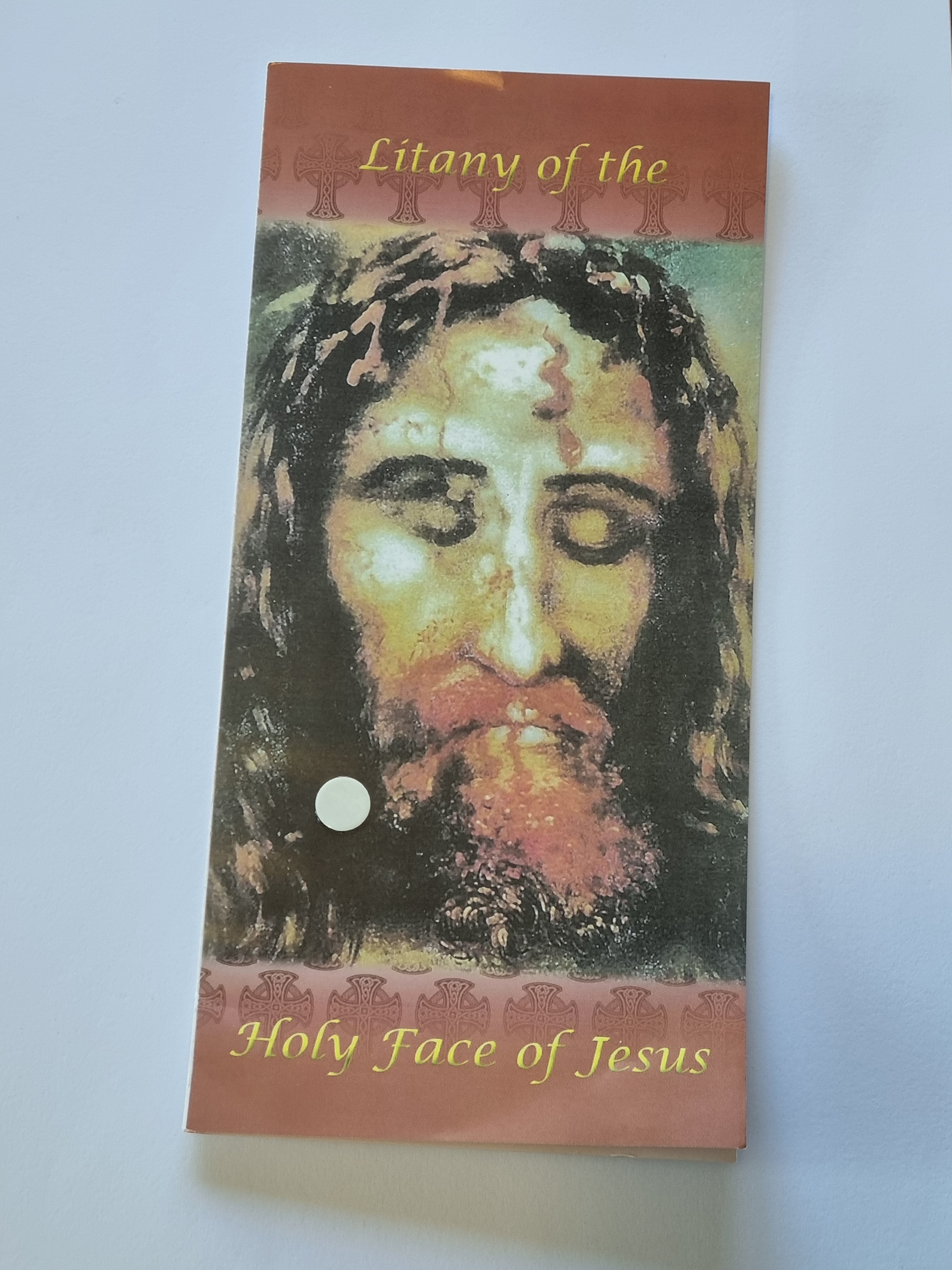 Holy Face Devotion Pack – Handmade Chaplet with Silk Bag, Holy Head Pendant, Prayer Booklets & Holy Cards