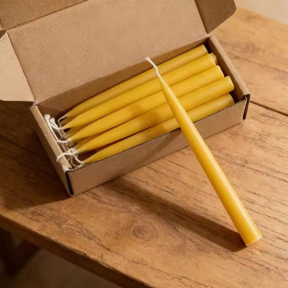 6/12Pack Beeswax Honey Candles for Church & Prayer