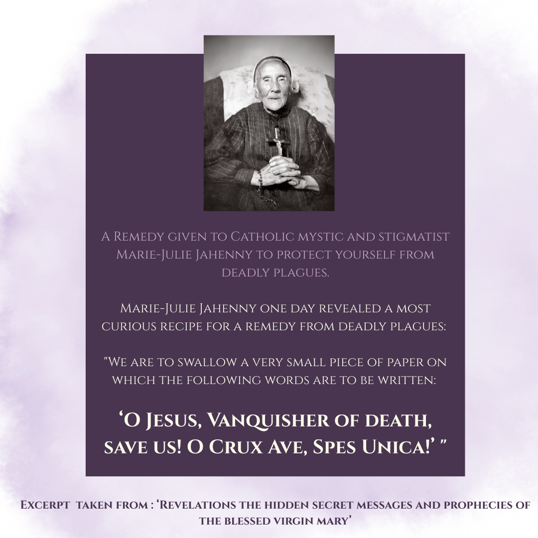 Edible Prayer Cards (12 Pack) | Marie-Julie Jahenny Remedy