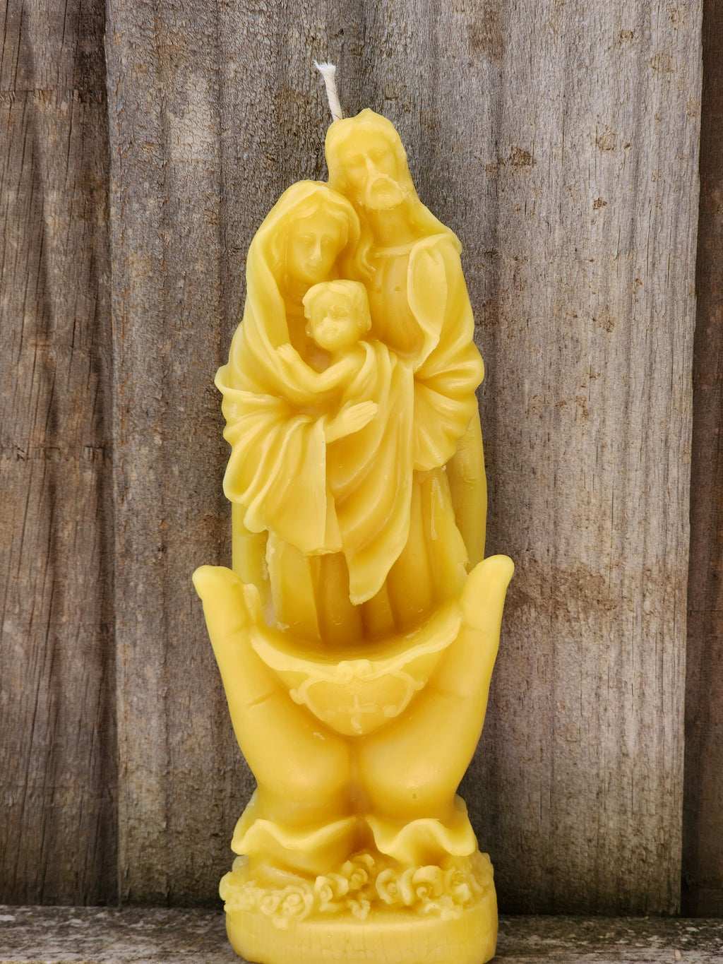 LARGE Holy Family PURE AUSTRALIAN BEESWAX candle | Statue | 3 Days of Darkness