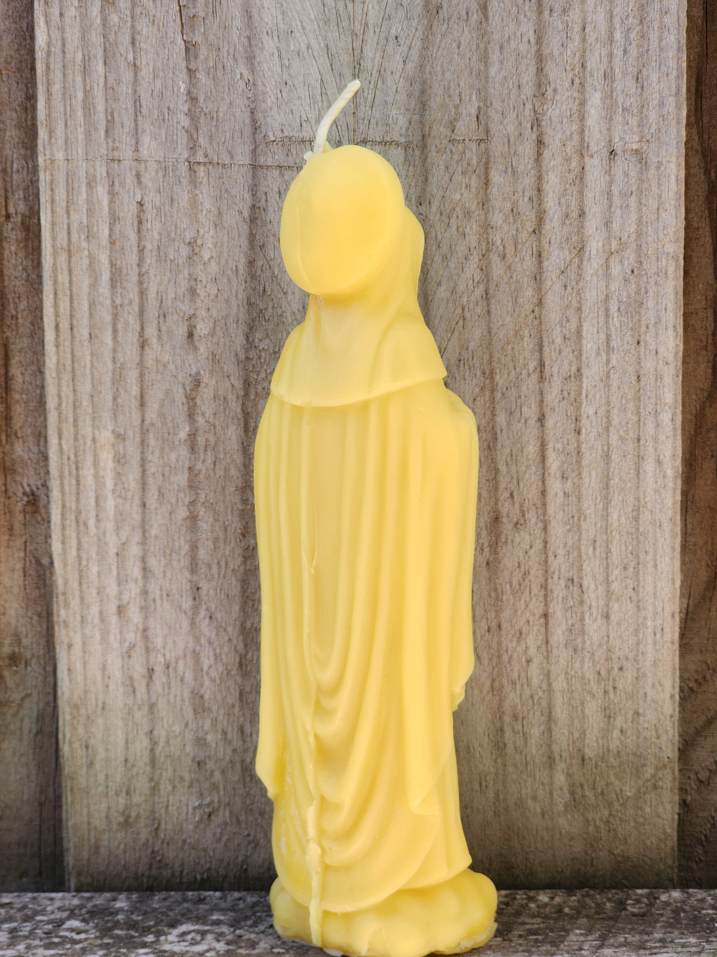 100% PURE ORGANIC AUSTRALIAN BEESWAX - IMMACULATE HEART OF MARY | Candle statue