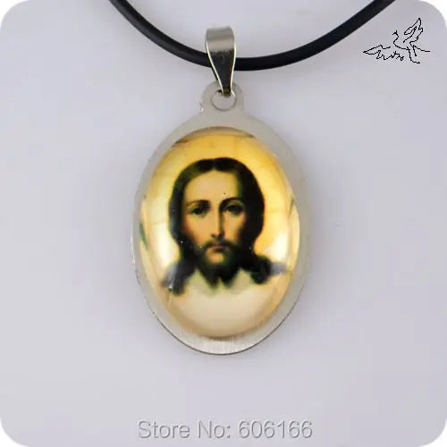 Sacred Jesus Christ Stainless Steel Pendant Necklace – Catholic & Orthodox Christian Faith Jewelry