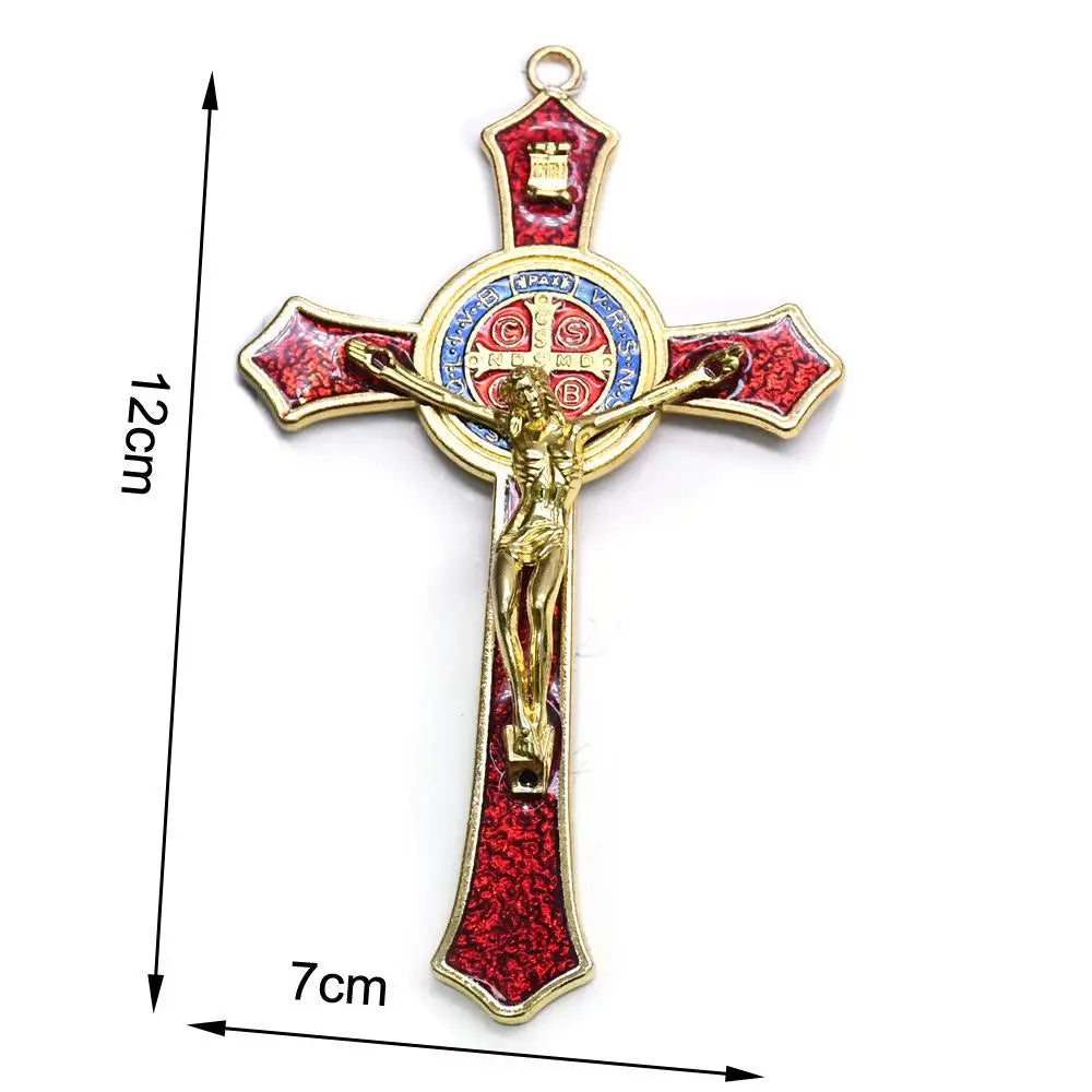 Golden Saint Benedict Cross (12*7cm)