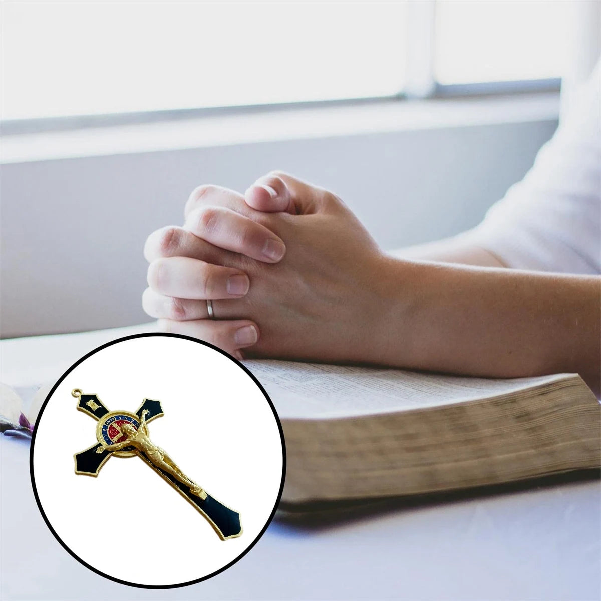 Saint Benedict Wall Crucifix – Catholic Cross of Protection