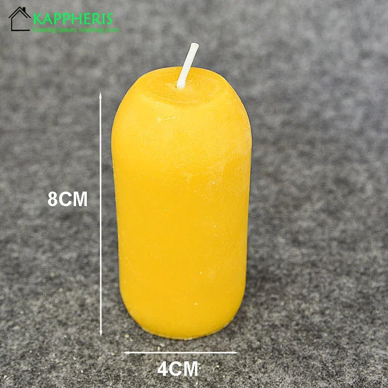 6/12Pack Beeswax Honey Candles for Church & Prayer