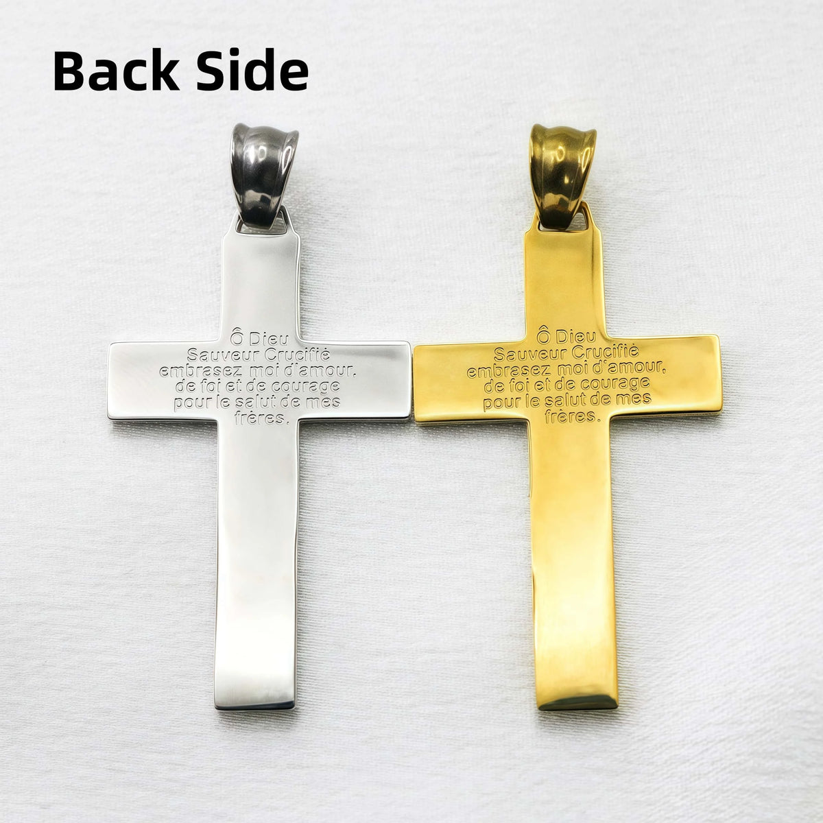 Stainless Steel Pardon Cross Keychain | Devotional Accessory