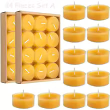 100% Pure Beeswax Candles – 12, 24, 48 Piece Sets | Traditional Catholic Prophecy | Prayer Candles for Home Blessing, 3 Days of Darkness & Spiritual Protection