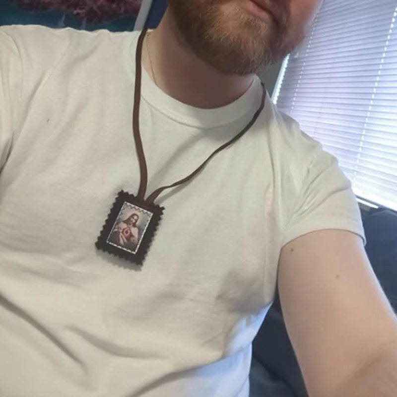 Brown Wool Scapular of Our Lady of Mount Carmel – Sacred Heart Devotion