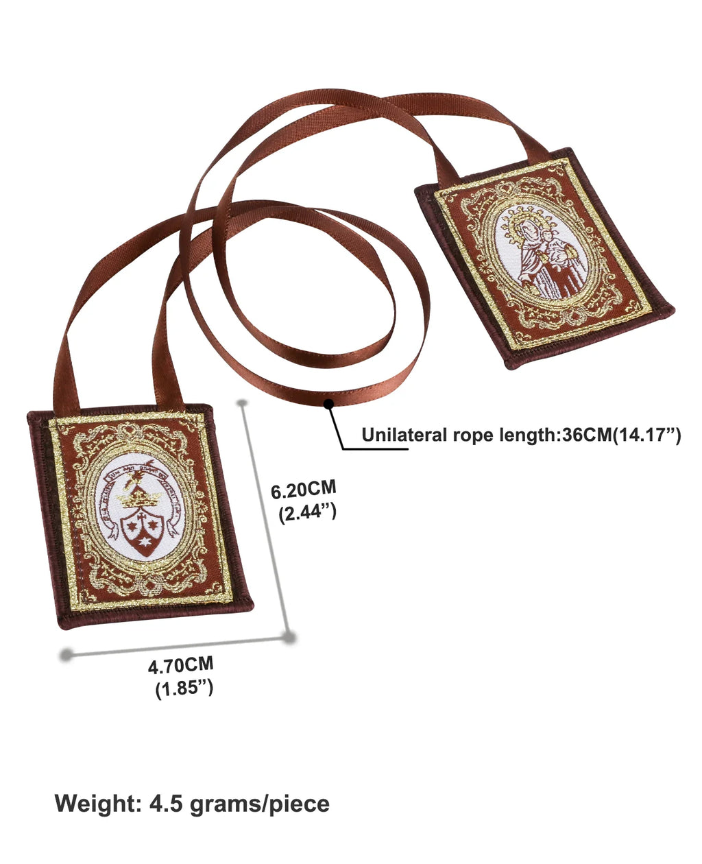Our Lady of Mount Carmel Scapular – Immaculate Heart Marian Devotional - Catholic Devotional Gift