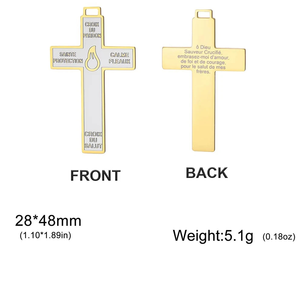 Cross of Forgiveness Pendant – Catholic Pardon Cross Devotional