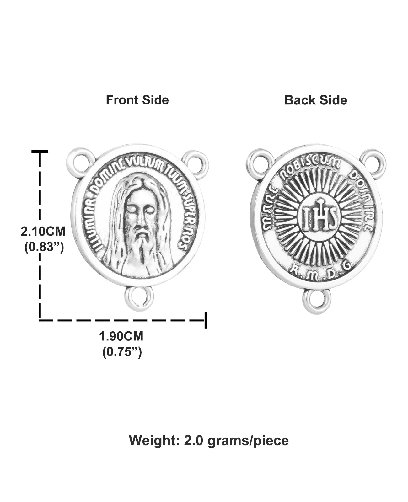 30-Piece Holy Face of Jesus Medals – Shroud of Turin Devotion, Eucharistic Back, Catholic Devotional