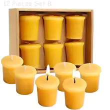 100% Pure Beeswax Candles – 12, 24, 48 Piece Sets | Traditional Catholic Prophecy | Prayer Candles for Home Blessing, 3 Days of Darkness & Spiritual Protection
