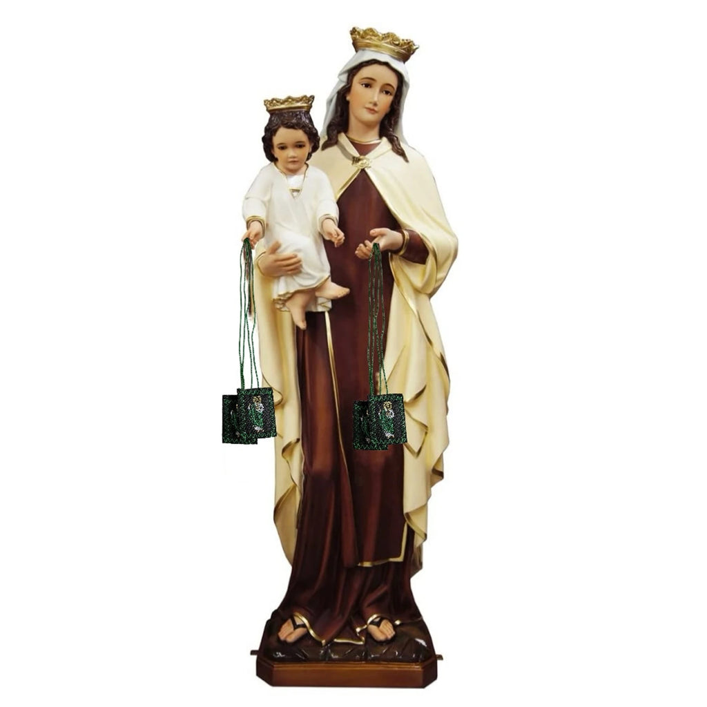 Green Scapular Set of 3 – Saint Jude & Our Lady of Guadalupe Catholic Devotional