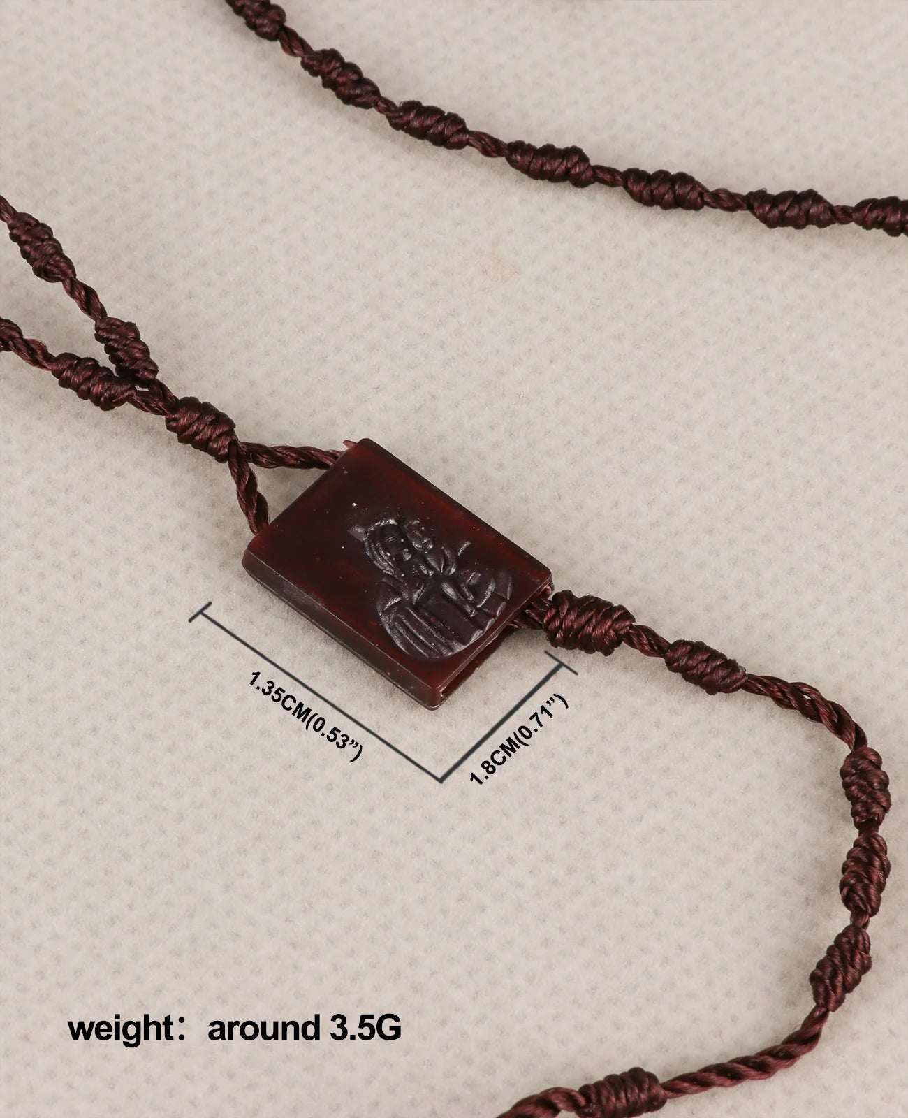 Our Lady of Mount Carmel Braided Scapular Rosary Necklace with Crucifix Cross – Catholic Devotional Protection Necklace (Unisex)