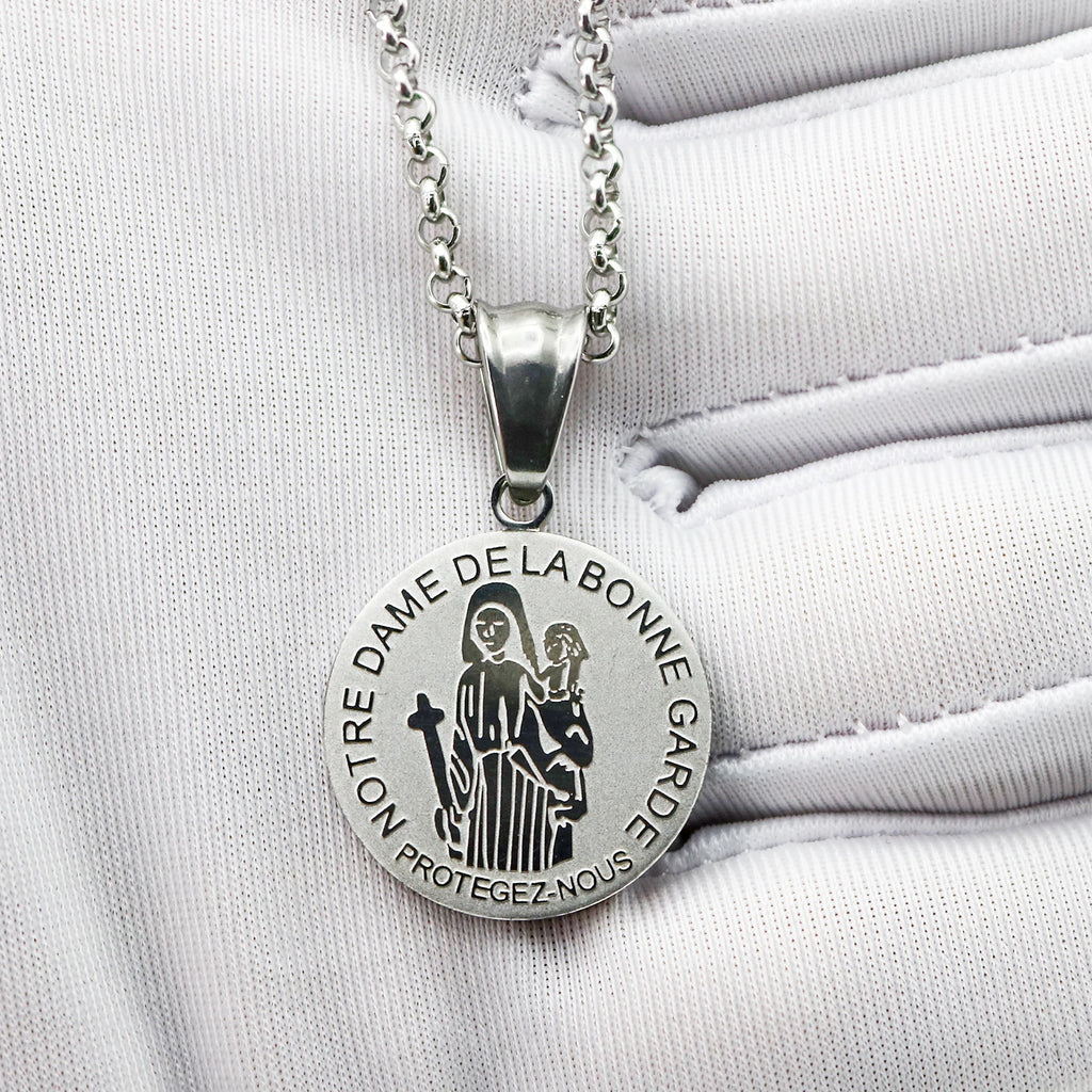 Our Lady of Bonne Garde (Good Guard) Medal Necklace | Marie-Julie Jahenny Catholic Sacramental for Preservation of Purity