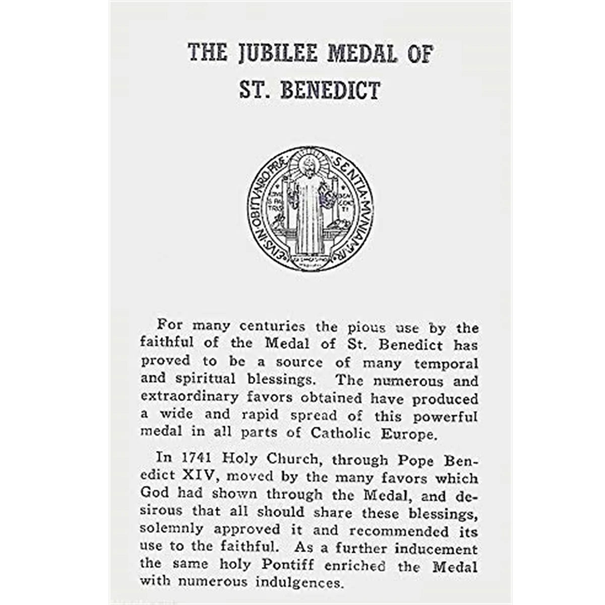 Extra-Large 5″ St. Benedict Cross Medal – Vintage Brass Tone Wall or Desk Display | Medalla de San Benito