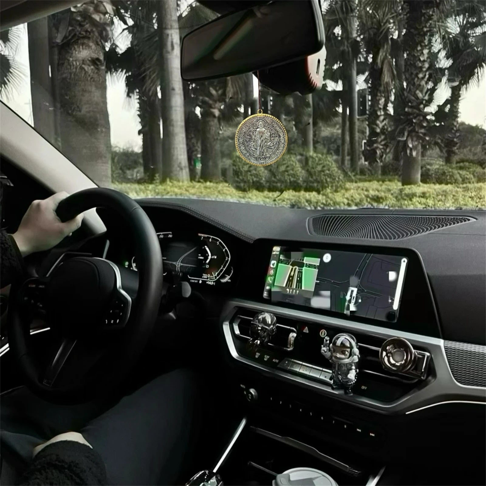 Extra Large St. Benedict Cross Medal Set (2-Pack) – 3” Vintage Brass Tone Protection Medals | Medalla de San Benito