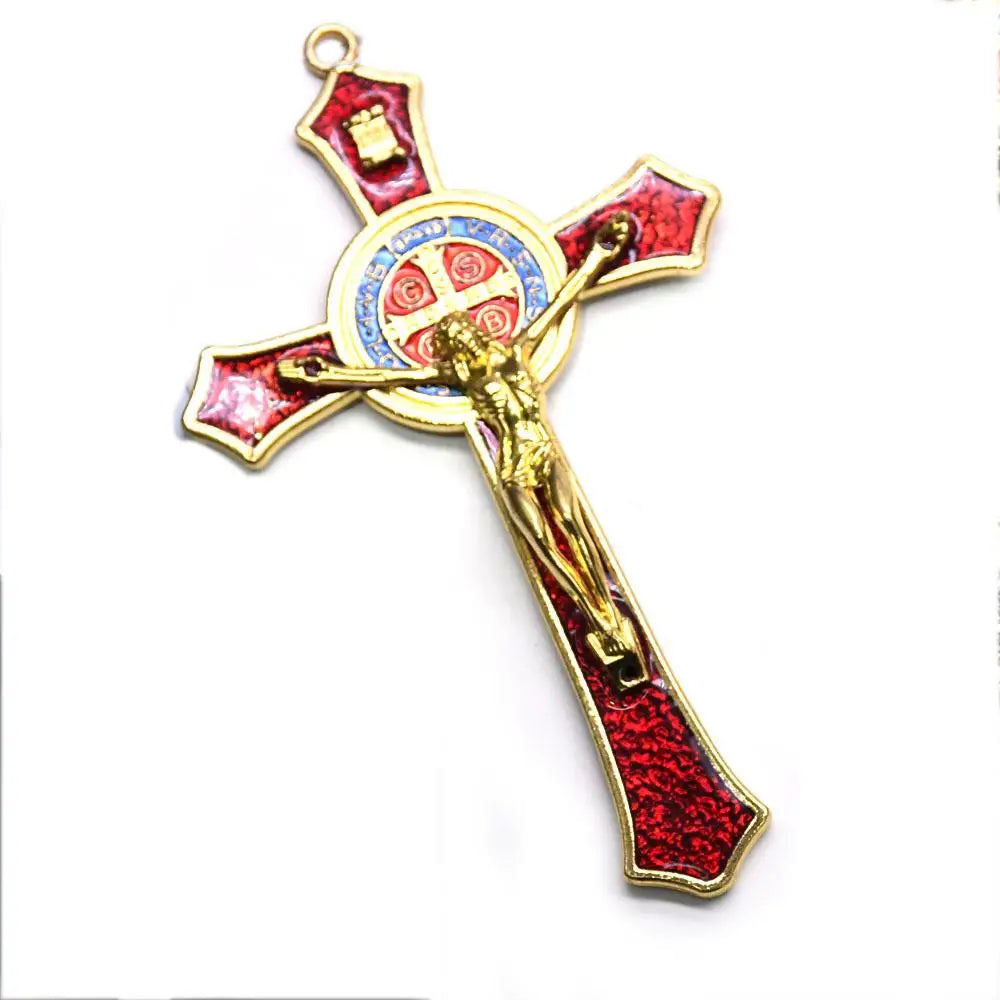 Golden Saint Benedict Cross (12*7cm)