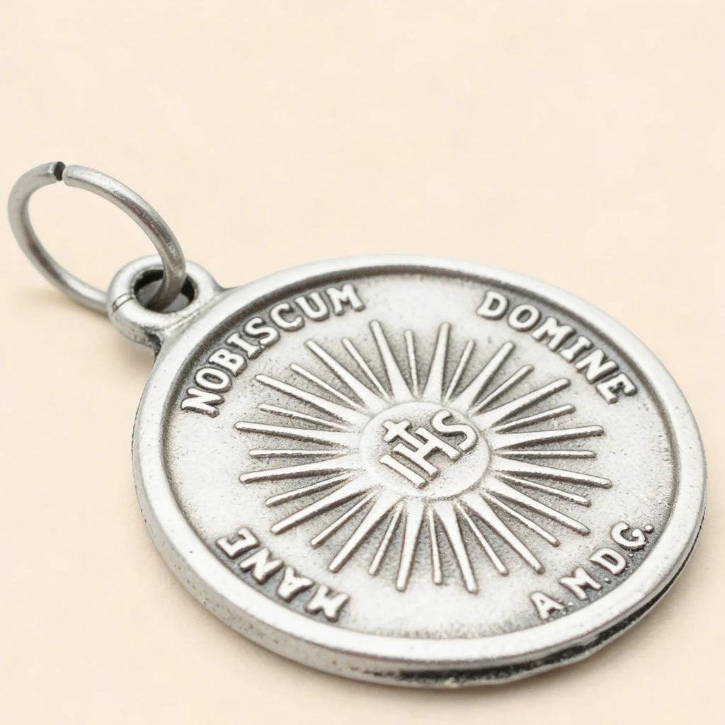 Holy Face of Jesus Double-Sided Medal Pendant Necklace-Shroud of Turin Devotion, Eucharistic Back, Catholic Devotional