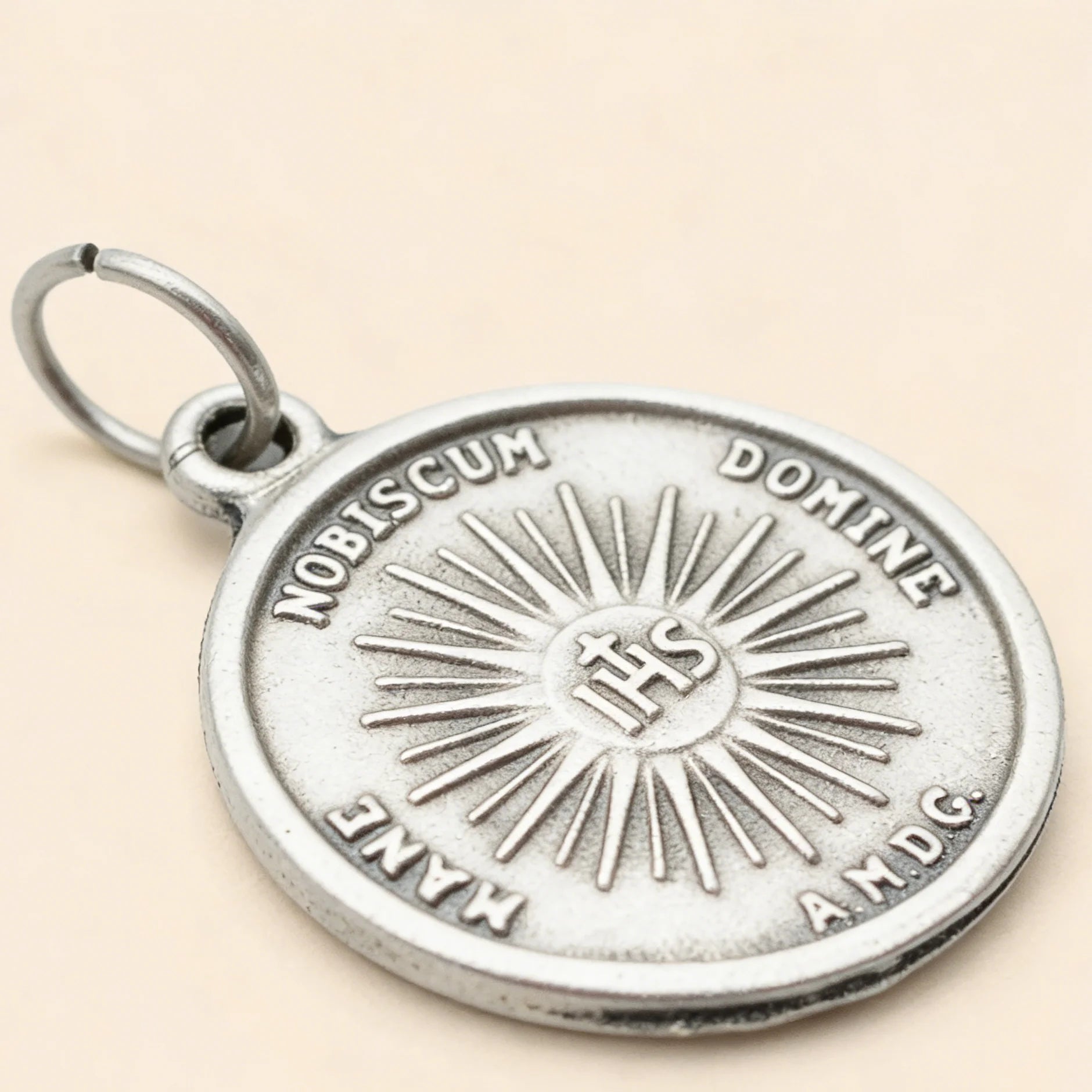 Holy Face of Jesus Double-Sided Medal Pendant Necklace-Shroud of Turin Devotion, Eucharistic Back, Catholic Devotional