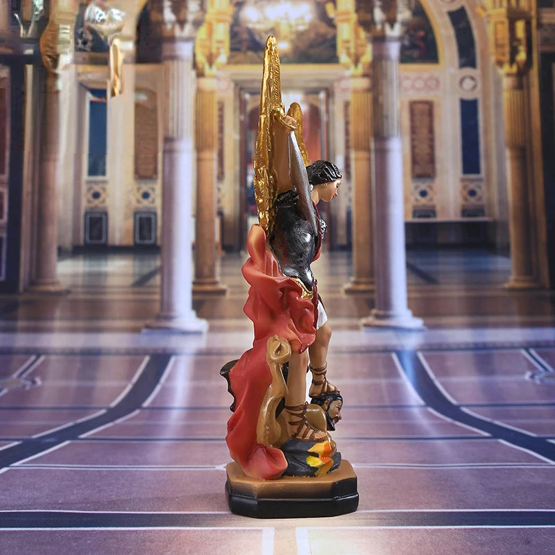 Saint Michel the Archangel and the Dragon Statue