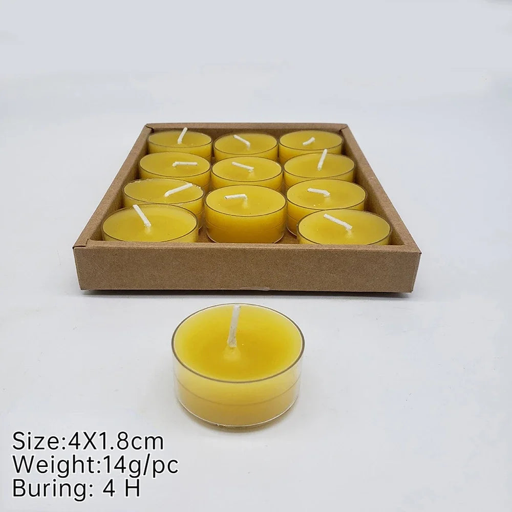 100% Pure Beeswax Candles – 12 Piece Sets | Traditional Catholic Prophecy | Prayer Candles for Home Blessing, 3 Days of Darkness & Spiritual Protection