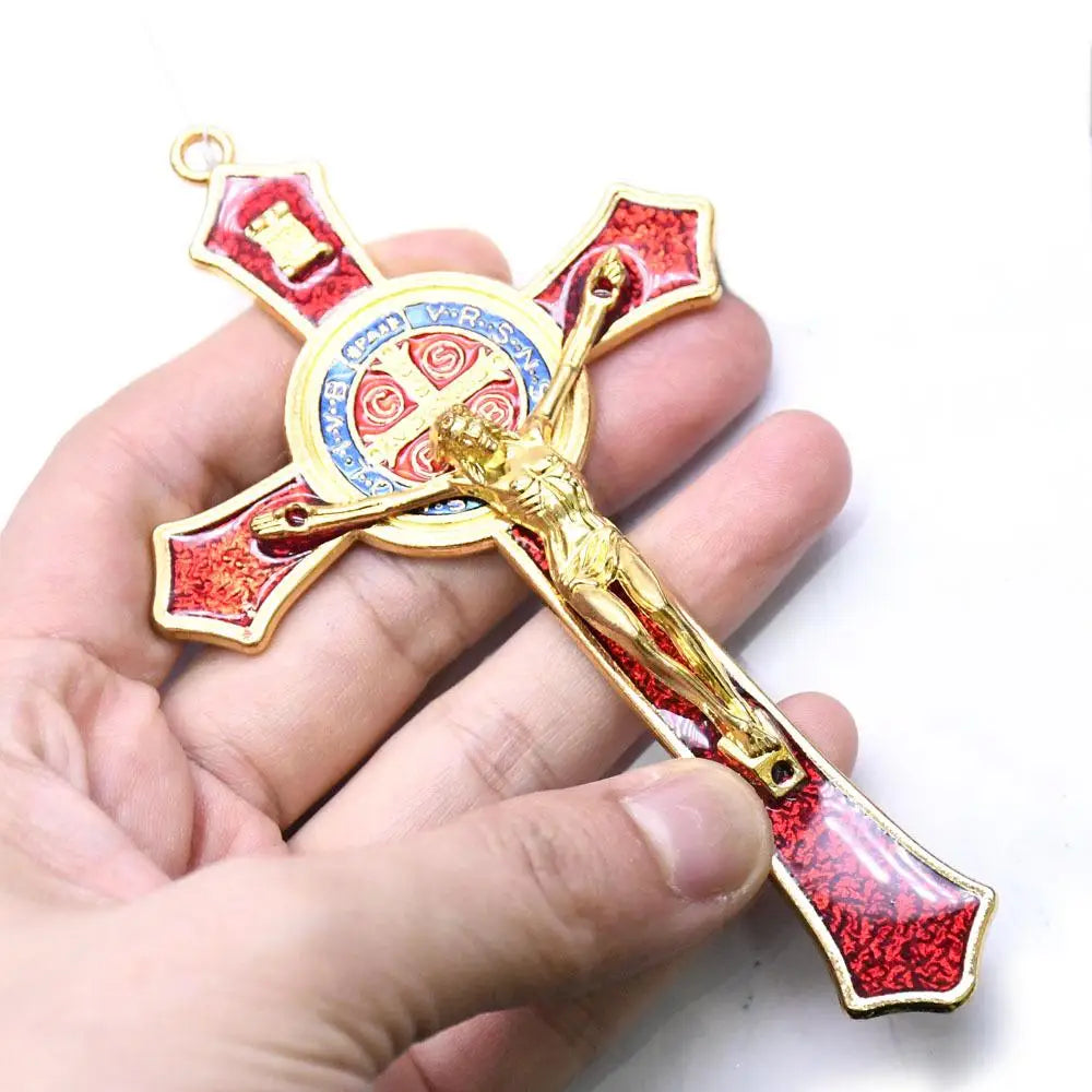 Golden Saint Benedict Cross (12*7cm)