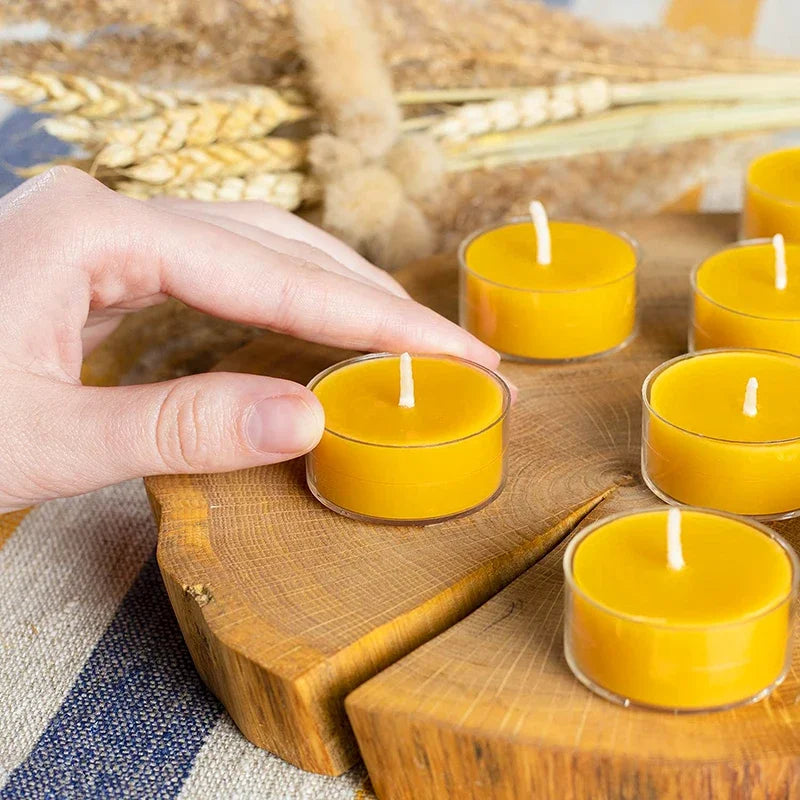 100% Pure Beeswax Candles – 12, 24, 48 Piece Sets | Traditional Catholic Prophecy | Prayer Candles for Home Blessing, 3 Days of Darkness & Spiritual Protection