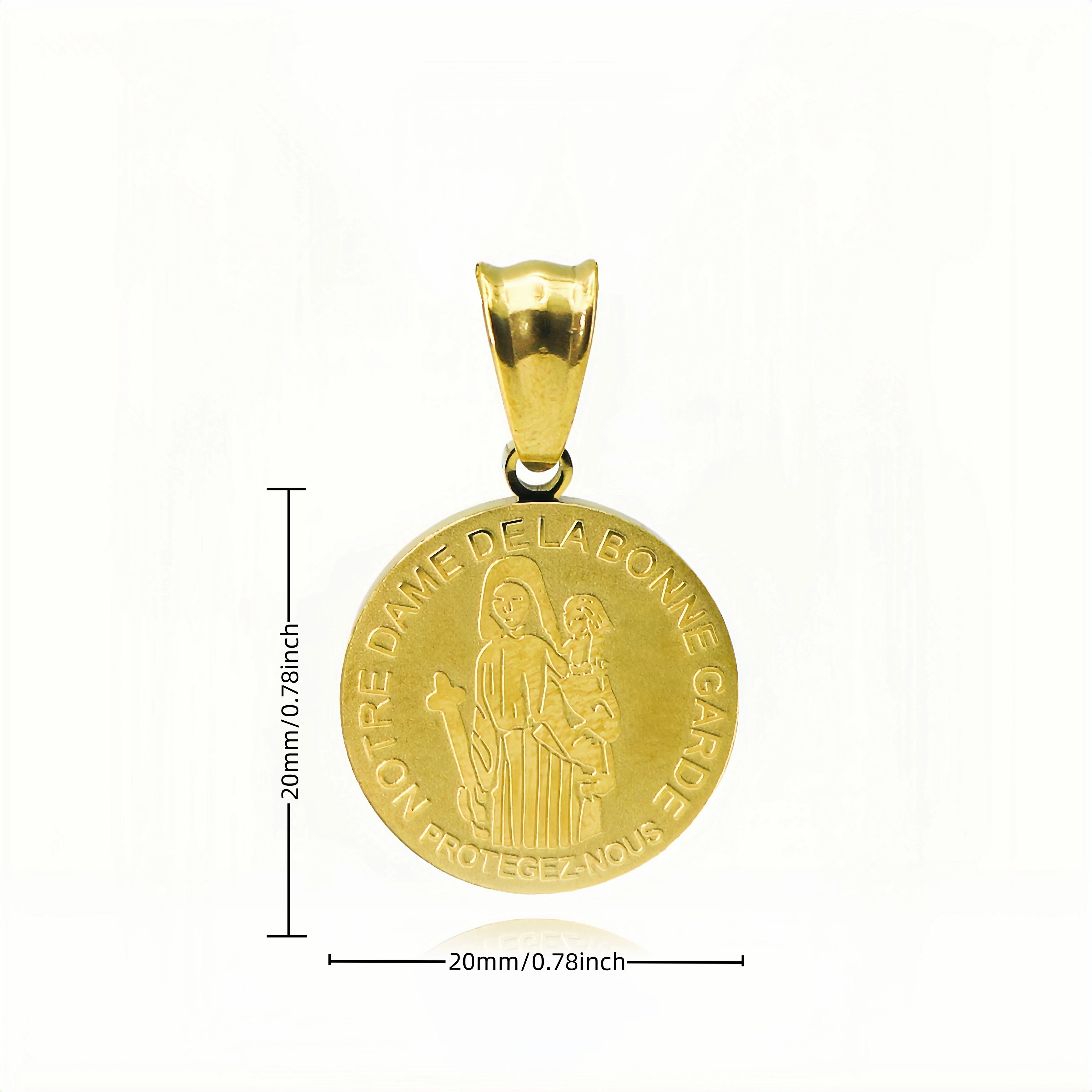 Our Lady of Bonne Garde (Good Guard) Medal Necklace | Marie-Julie Jahenny Catholic Sacramental for Preservation of Purity
