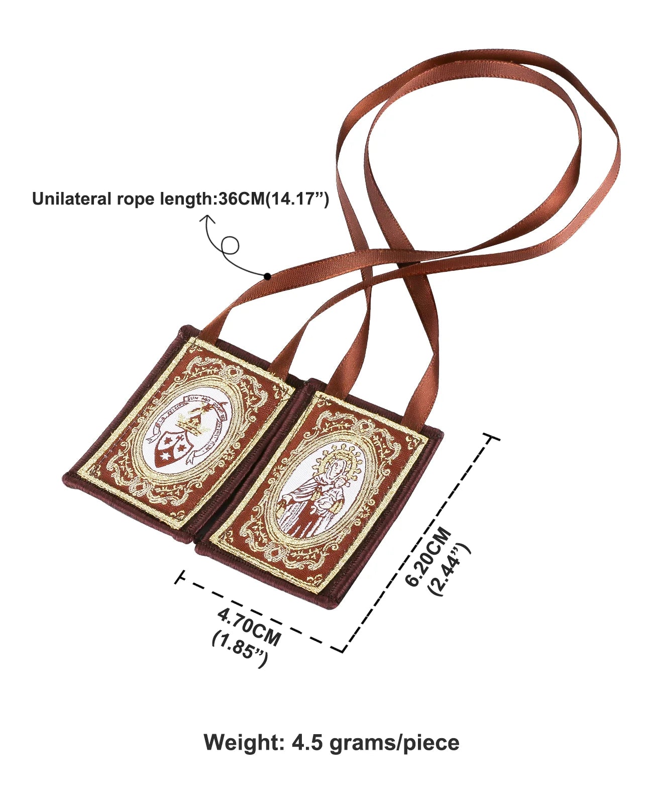 Our Lady of Mount Carmel Scapular – Immaculate Heart Marian Devotional - Catholic Devotional Gift