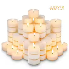 100% Pure Beeswax Candles – 12, 24, 48 Piece Sets | Traditional Catholic Prophecy | Prayer Candles for Home Blessing, 3 Days of Darkness & Spiritual Protection