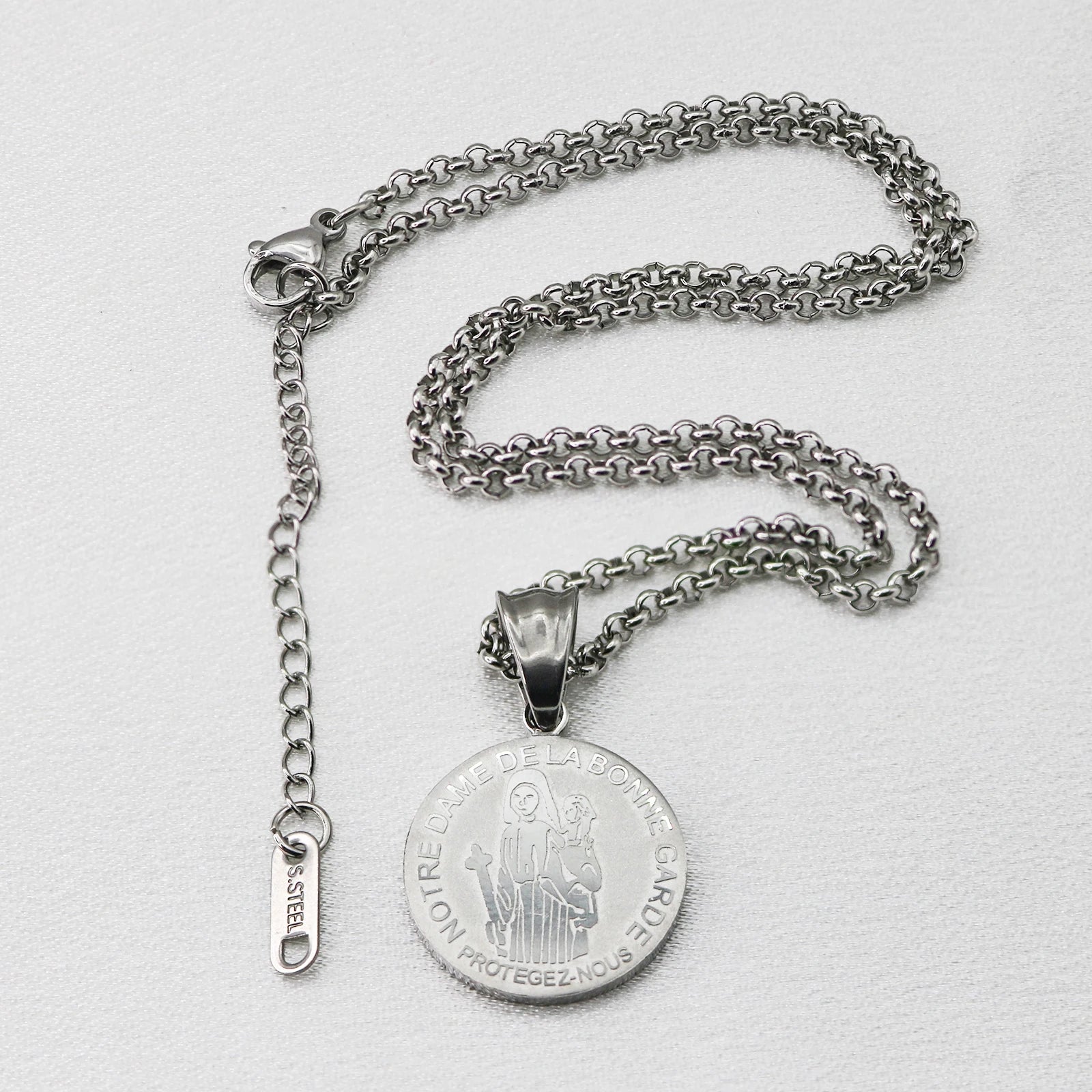 Our Lady of Bonne Garde (Good Guard) Medal Necklace | Marie-Julie Jahenny Catholic Sacramental for Preservation of Purity