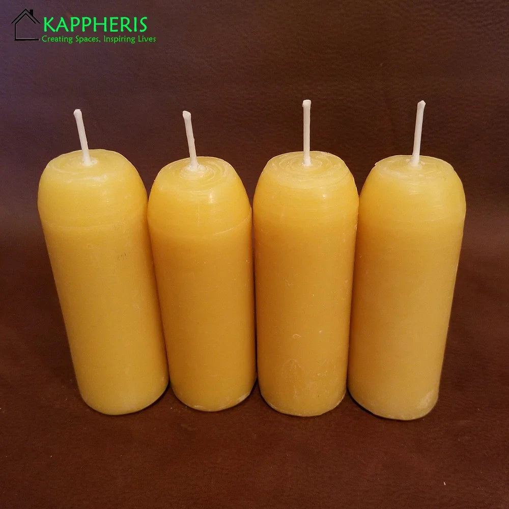 6/12Pack Beeswax Honey Candles for Church & Prayer