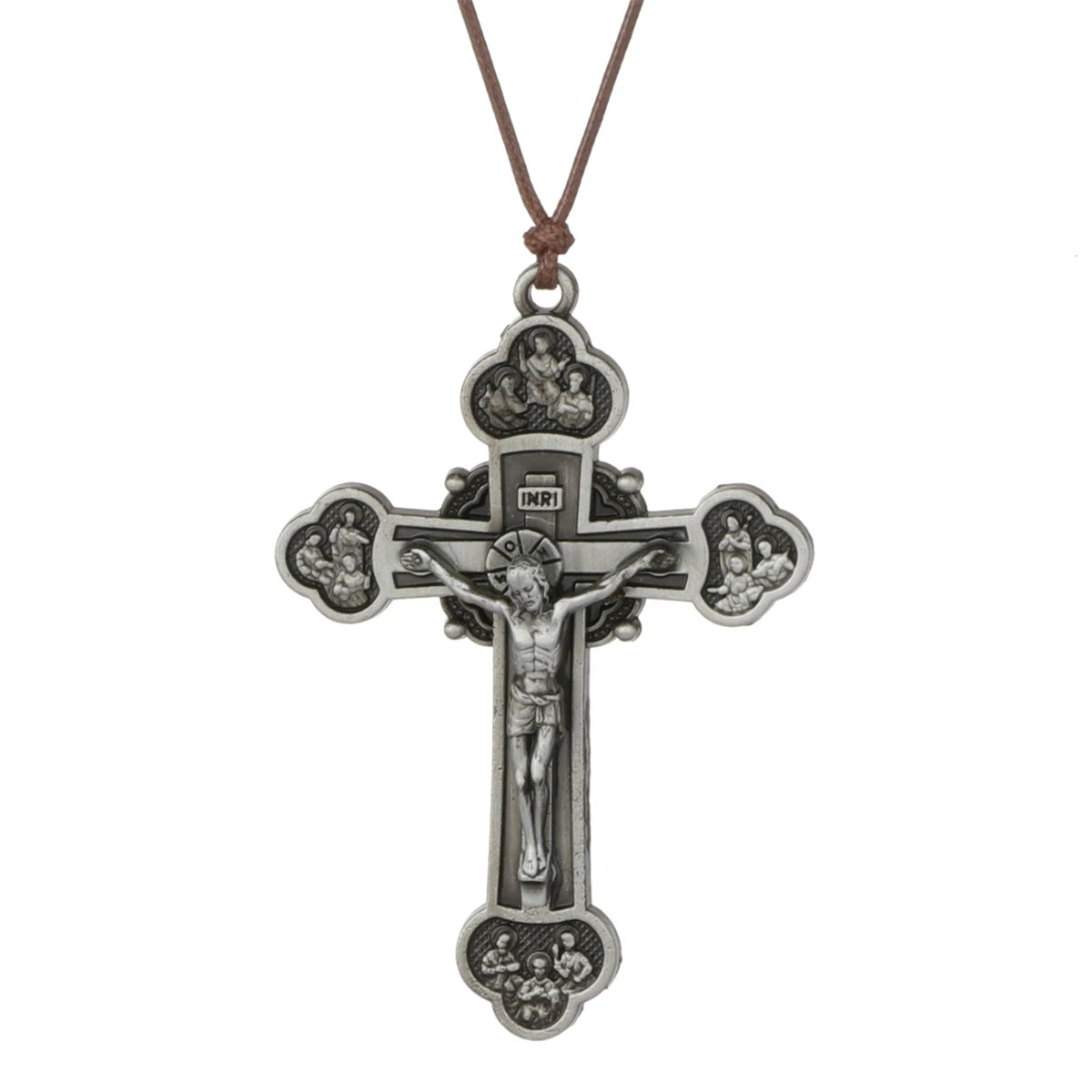 Holy Trinity Crucifix Pendant – Catholic Cross Devotional