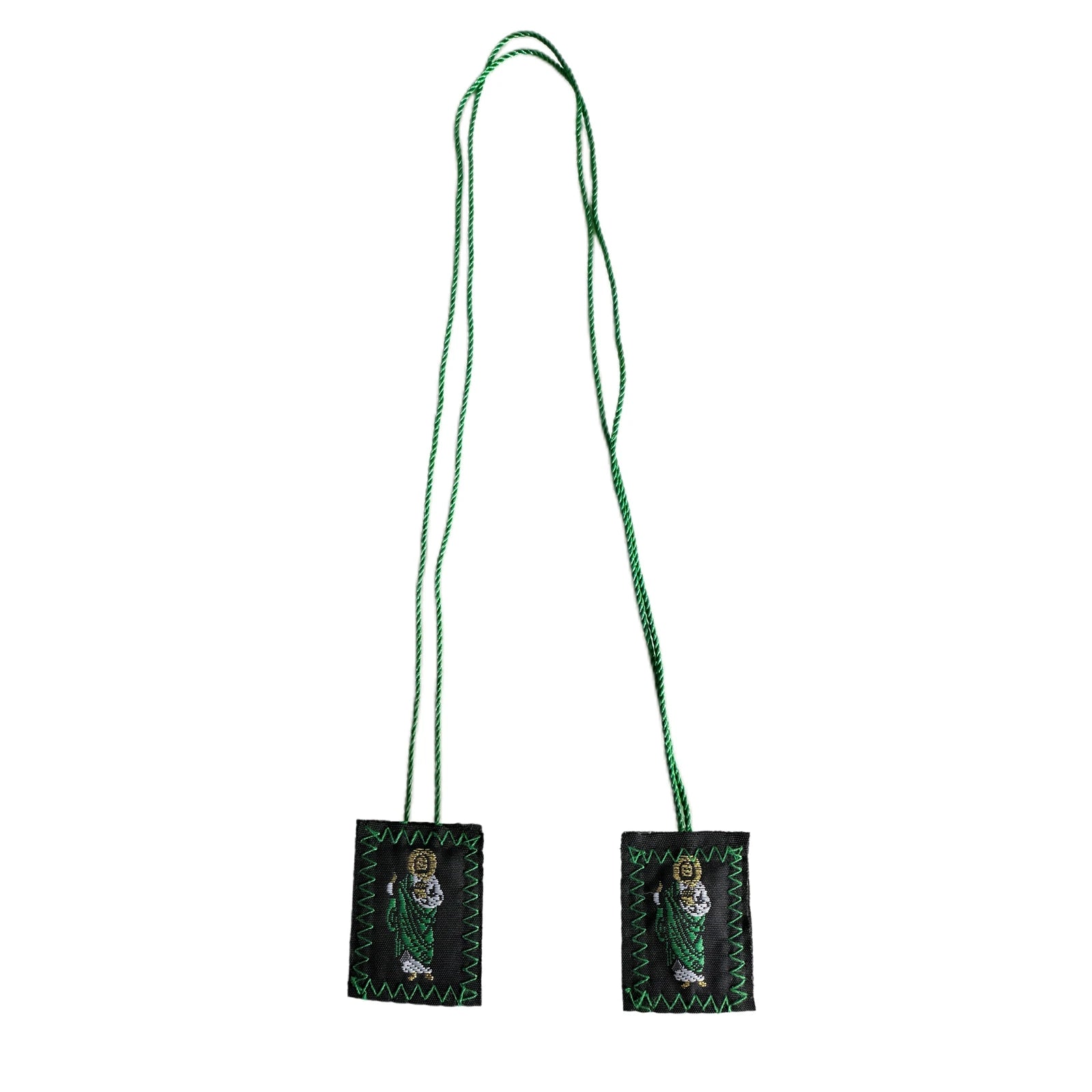 Green Scapular Set of 3 – Saint Jude & Our Lady of Guadalupe Catholic Devotional