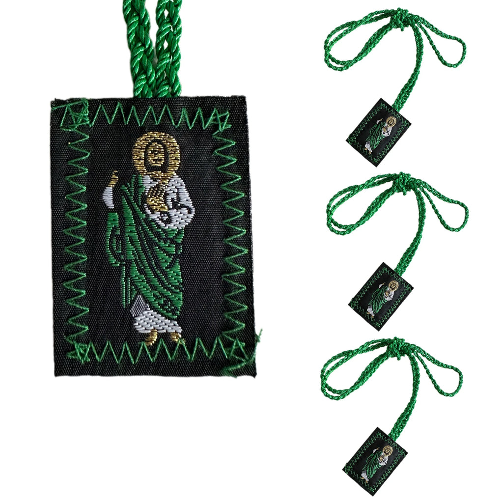 Brown Scapular Set of 3 – Our Lady of Mount Carmel, Saint Jude & Our Lady of Guadalupe