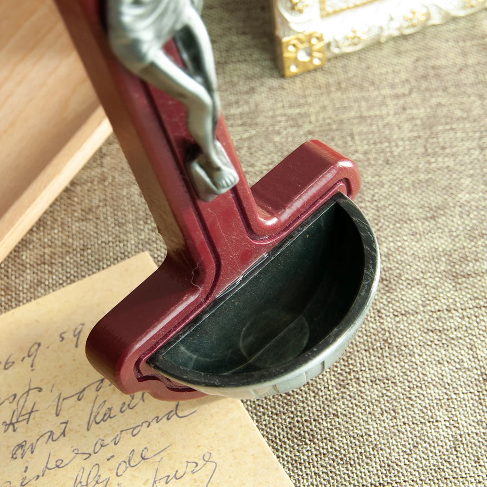 Wooden Catholic Crucifix with Holy Water Font – Jesus Cross for Home Blessing