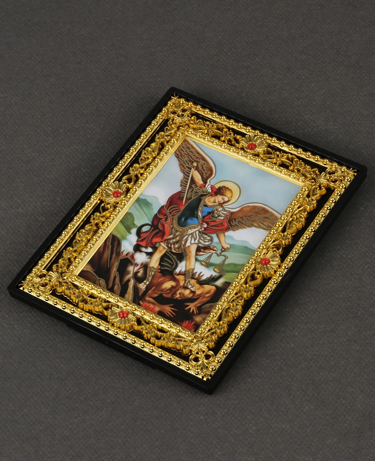 Catholic Holy Family Icon Square Frame