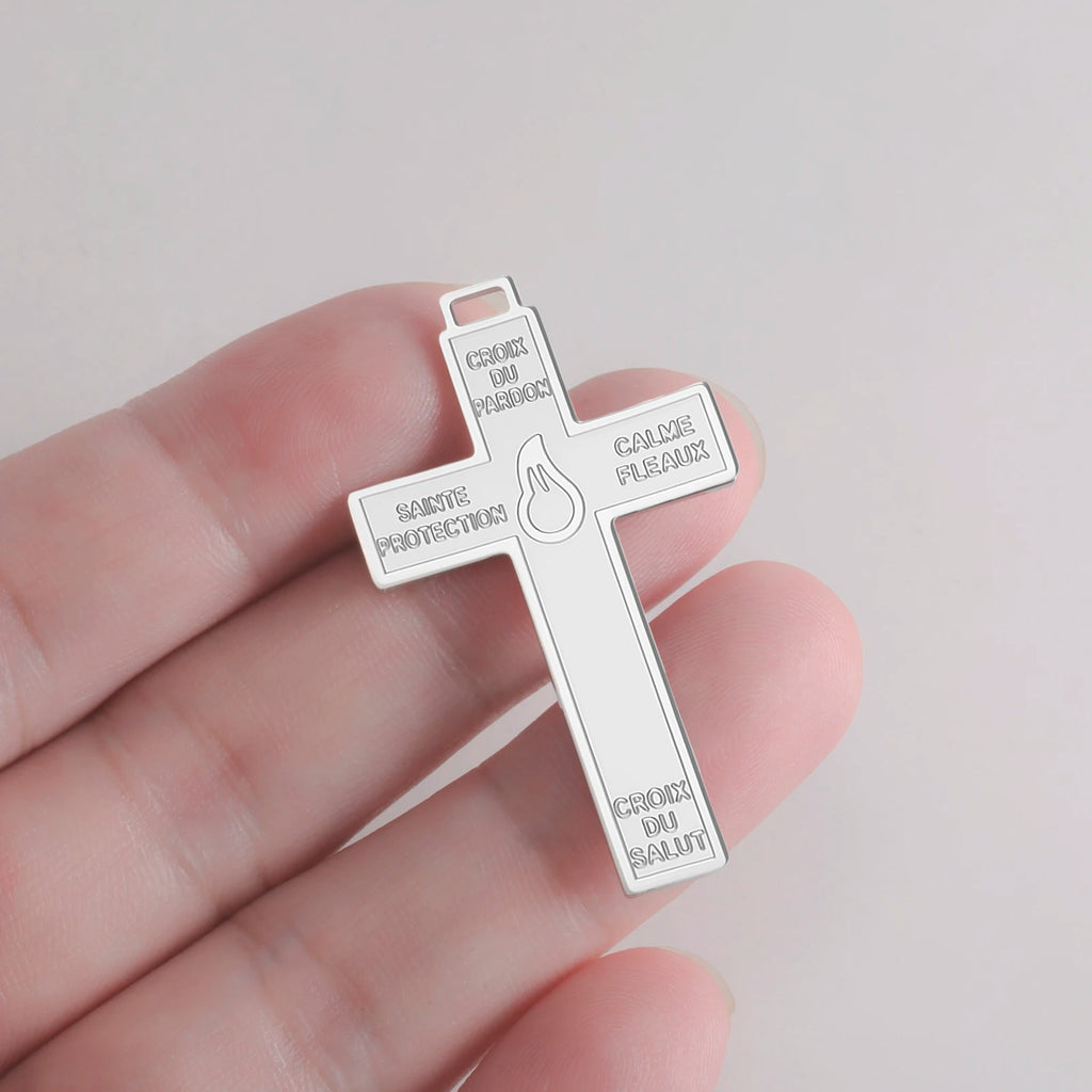 Cross of Forgiveness Pendant – Catholic Pardon Cross Devotional