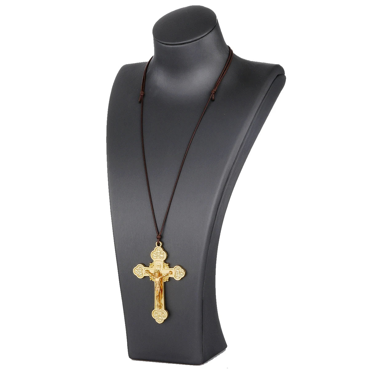 Holy Trinity Crucifix Pendant – Catholic Cross Devotional