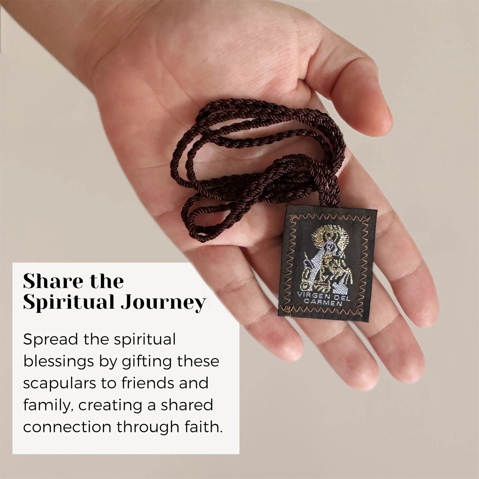 Brown Scapular Set of 3 – Our Lady of Mount Carmel, Saint Jude & Our Lady of Guadalupe