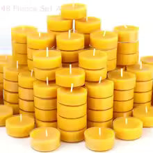 100% Pure Beeswax Candles – 12, 24, 48 Piece Sets | Traditional Catholic Prophecy | Prayer Candles for Home Blessing, 3 Days of Darkness & Spiritual Protection