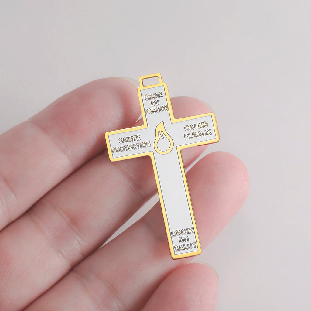 Cross of Forgiveness Pendant – Catholic Pardon Cross Devotional