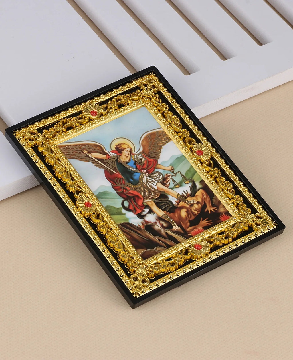 Catholic Holy Family Icon Square Frame