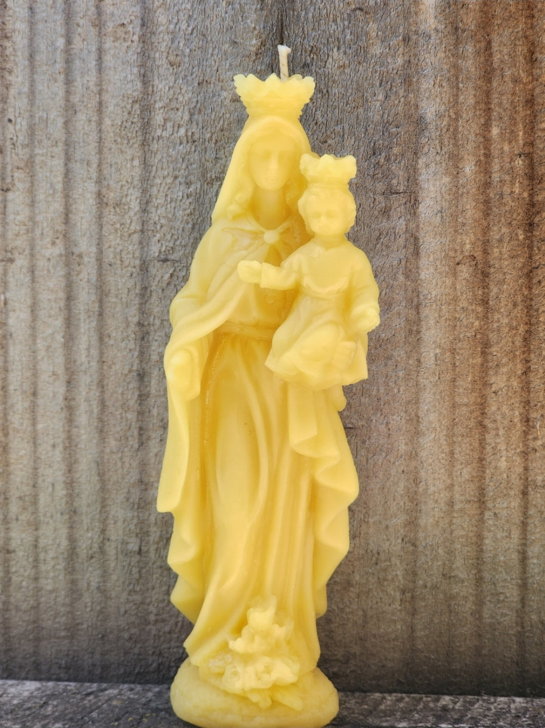 OUR LADY OF MOUNT CARMEL | Pure organic beeswax candle