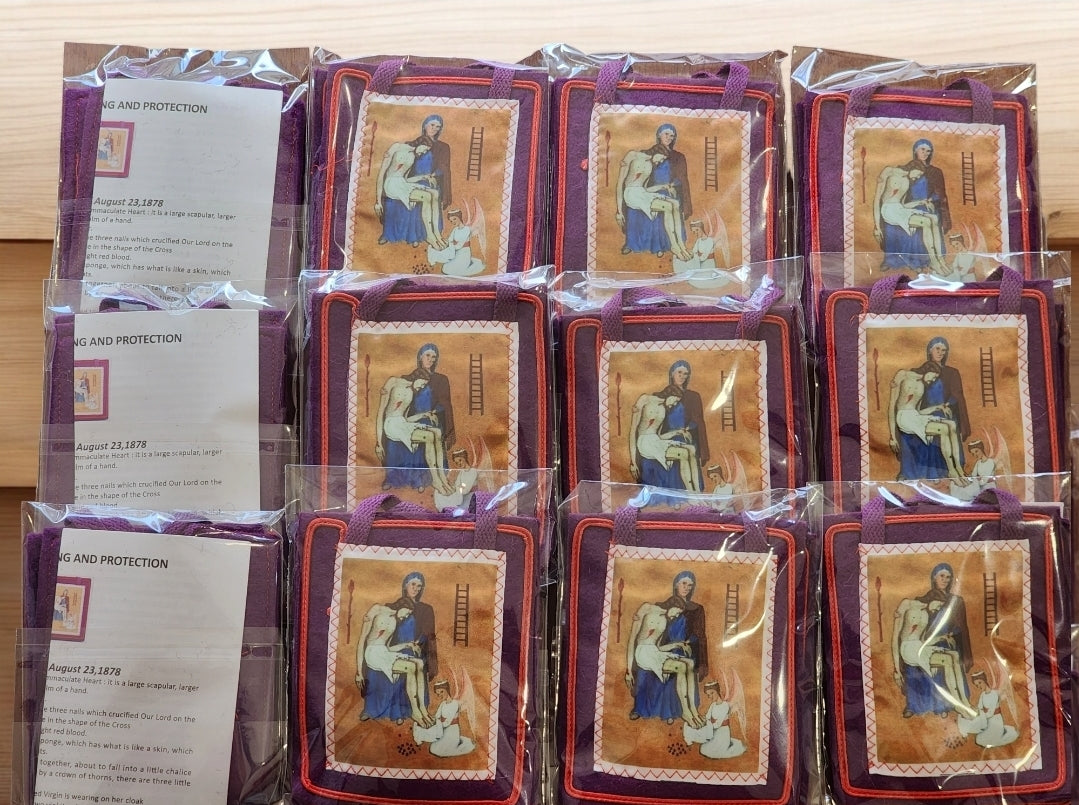 Purple Scapular of Benediction | Catholic Sacramental